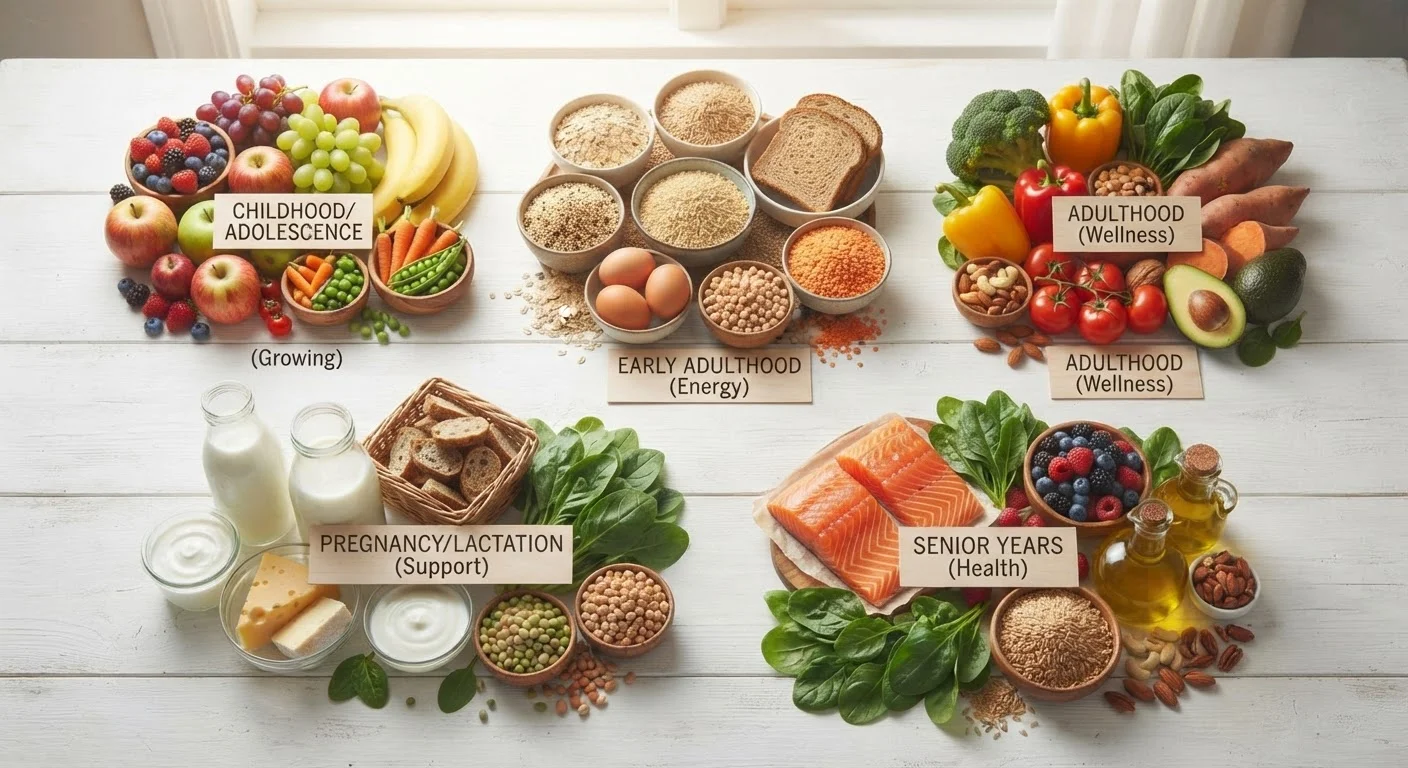 Healthy Eating Patterns Across the Lifespan: How Nutritional Needs Shift with Age